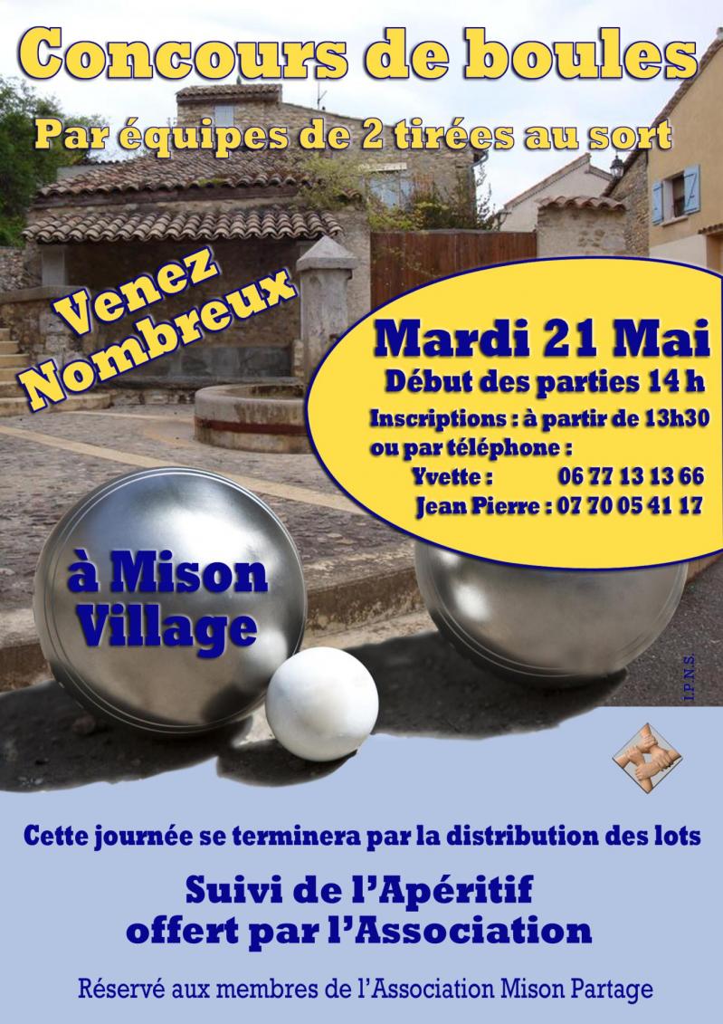 Affiche concours petanque mp 2024