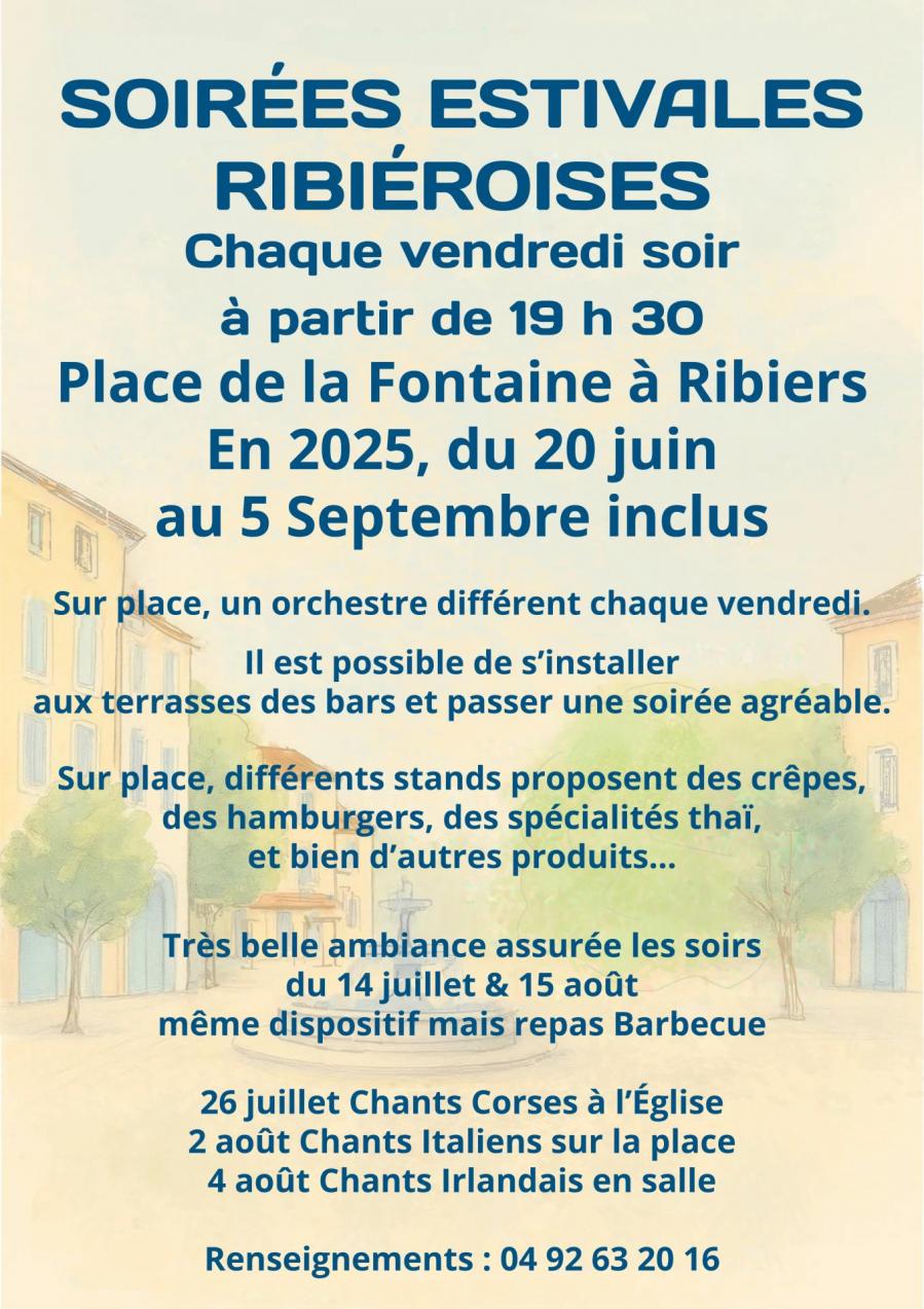 Affiche soirees estivales 1