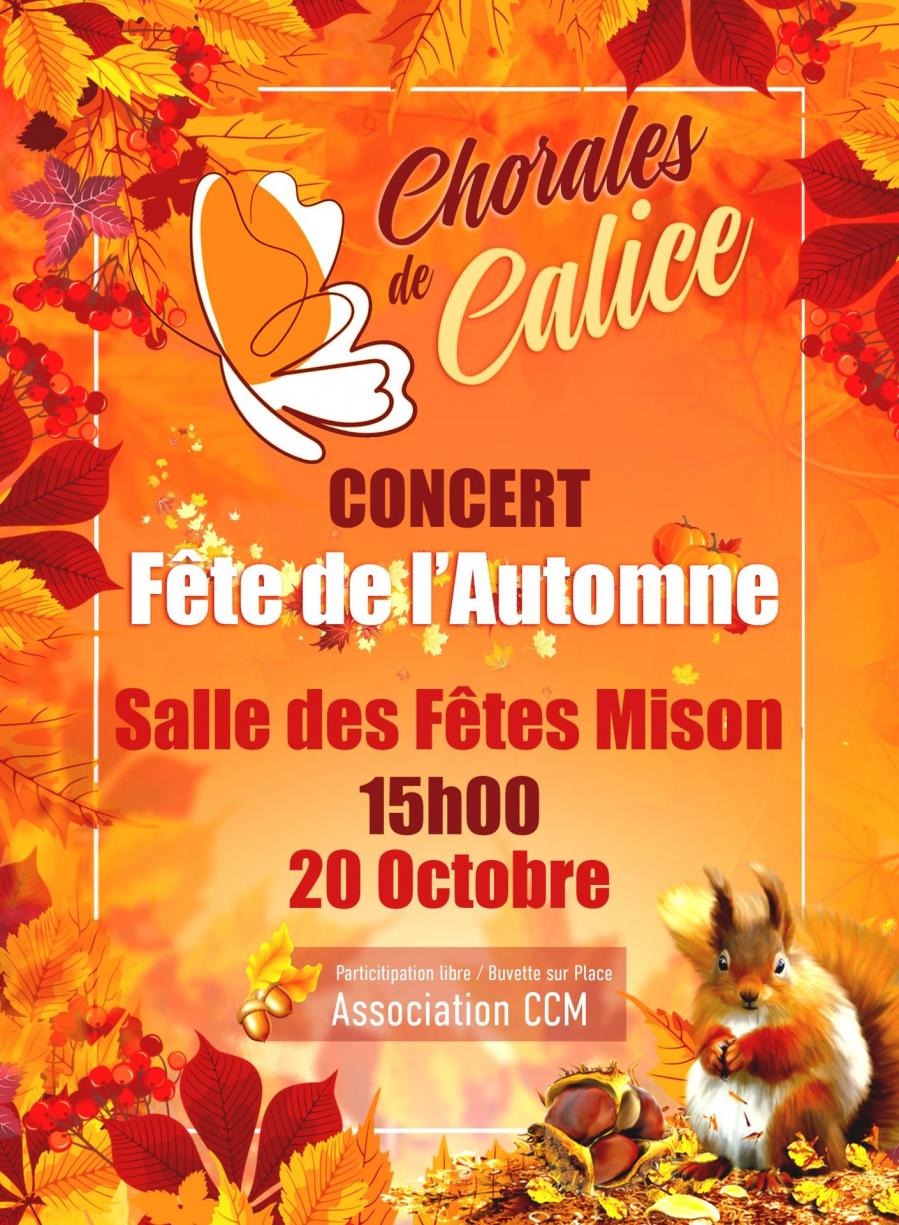 Affiche spectacle automne chorale