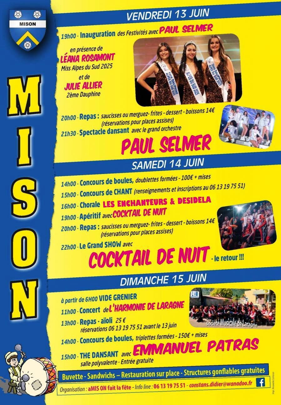 Mison festivites 13 14 15 juin 2025 1